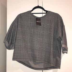 Checkered box cut shirt